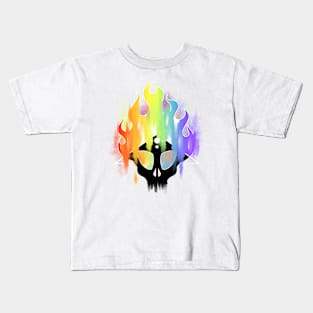 Rainbow burnign Kids T-Shirt